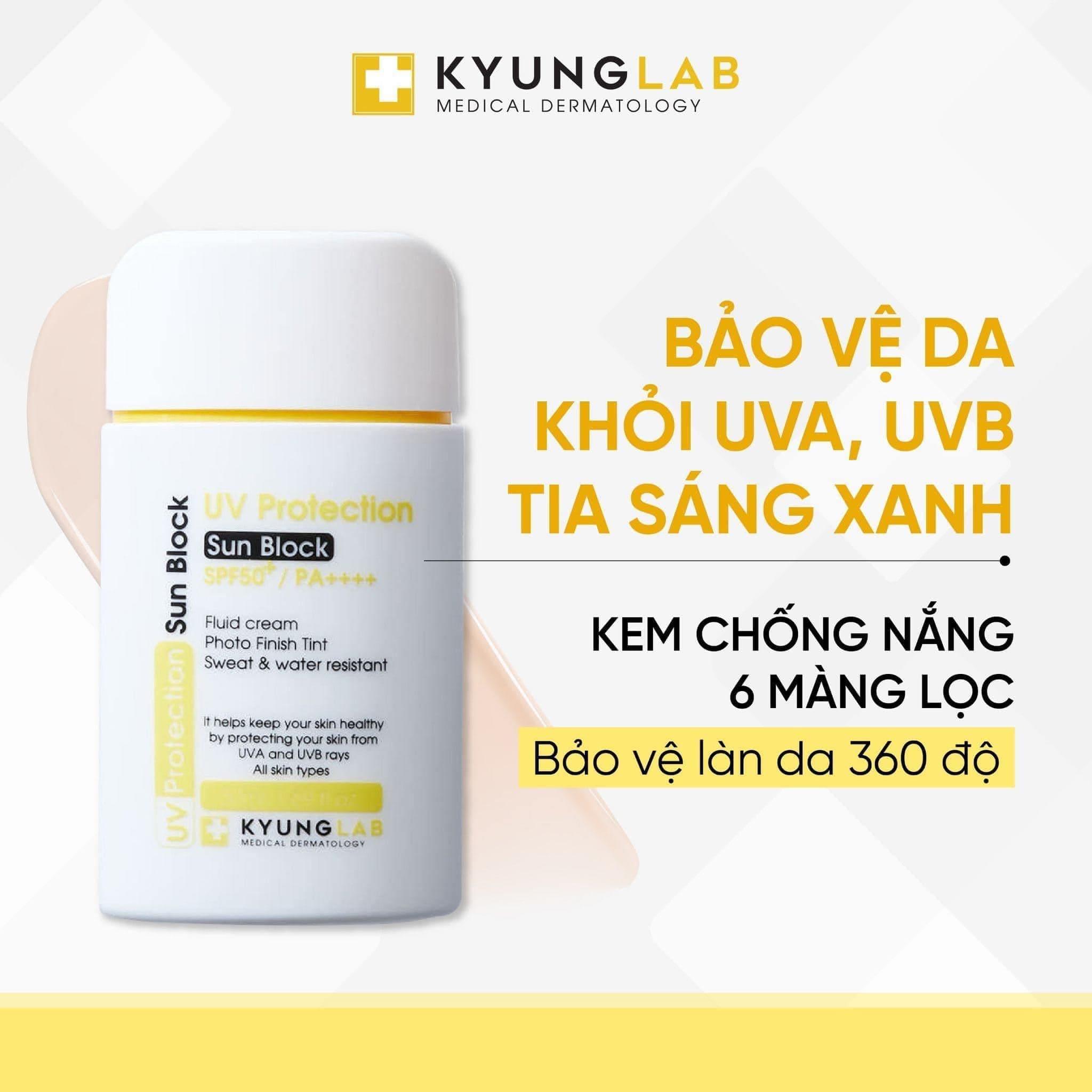 Kem Chống Nắng 6 Màng Lọc Kyung Lab - Nhập Khẩu Chính Ngạch Có Tem Phụ Tiếng Việt Có VAT, Có Tem Chống Hàng Giả