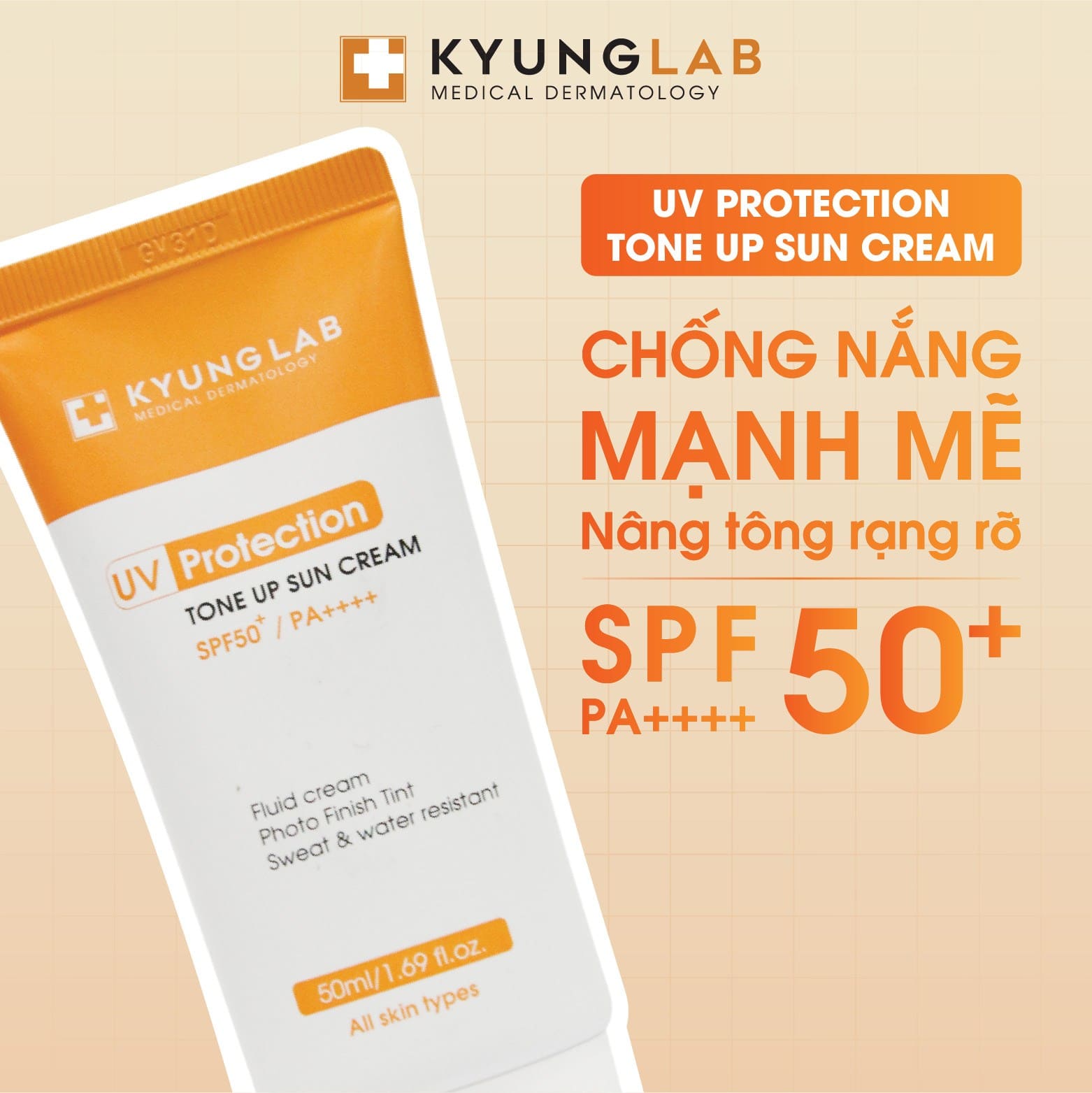 Kem Chống Nắng Kyung Lab Nâng Tone 50ml - Nhập Khẩu Chính Ngạch Có Tem Phụ Tiếng Việt Có VAT, Có Tem Chống Hàng Giả