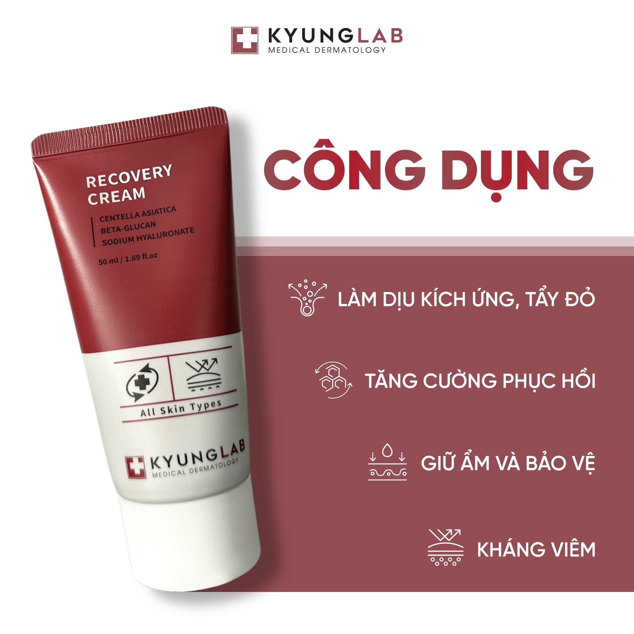 Kem Dưỡng Phục Hồi Da Chuyên Sâu KyungLab (50ml) - Nhập Khẩu Chính Ngạch Có Tem Phụ Tiếng Việt Có VAT, Có Tem Chống Hàng Giả