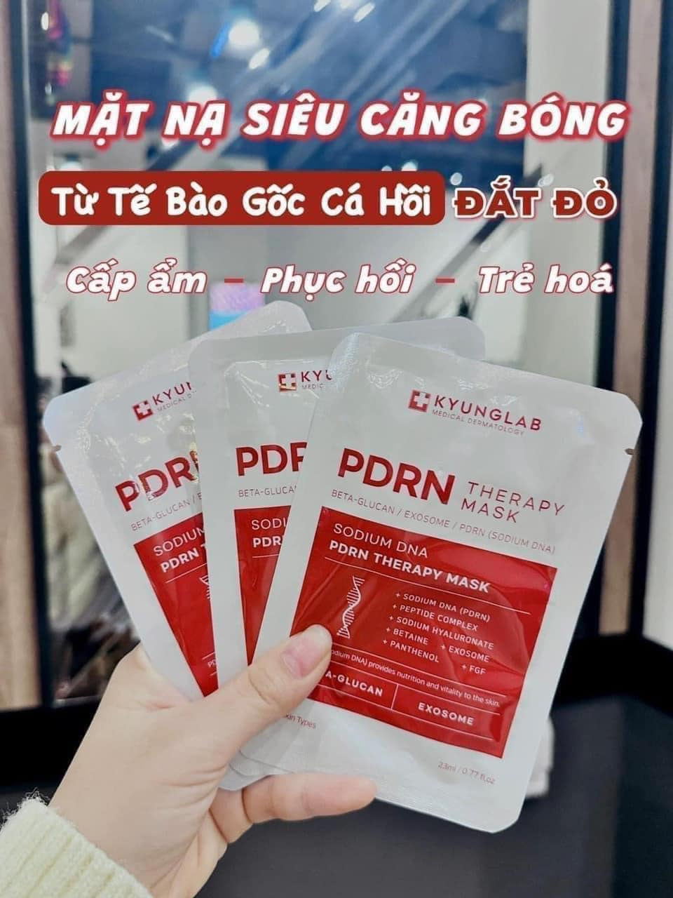 Combo 5 Miếng Mặt Nạ Kyung Lab PDRN Therapy Mask (Miếng 23ml)