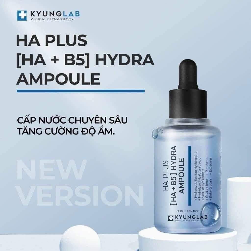 Serum Cấp Ẩm HA B5 KyungLab Hydra Ampoule - Nhập Khẩu Chính Ngạch Có Tem Phụ Tiếng Việt Có VAT, Có Tem Chống Hàng Giả - Mẫu Mới 2024