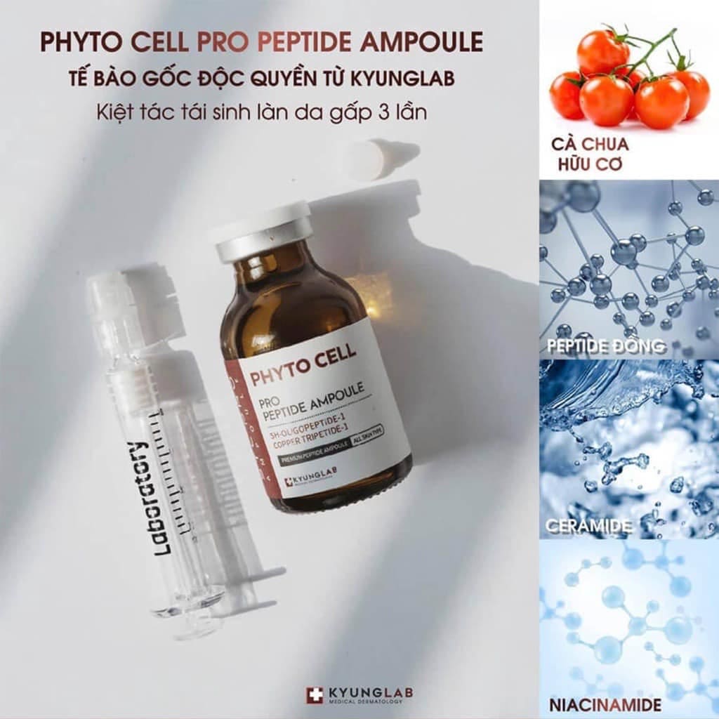 Tế Bào Gốc Kyung Lab Phyto Cell (20ml) - Nhập Khẩu Chính Ngạch Có Tem Phụ Tiếng Việt Có VAT, Có Tem Chống Hàng Giả - Mẫu Mới 2024