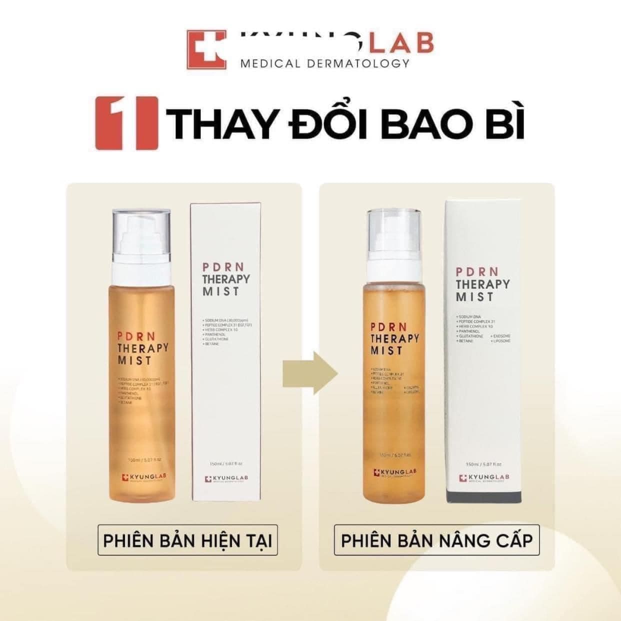 Xịt Khoáng Tế Bào Gốc KYUNG LAB PDRN THERAPY MIST - Nhập Khẩu Chính Ngạch Có Tem Phụ Tiếng Việt Có VAT, Có Tem Chống Hàng Giả - Mẫu Mới 2024